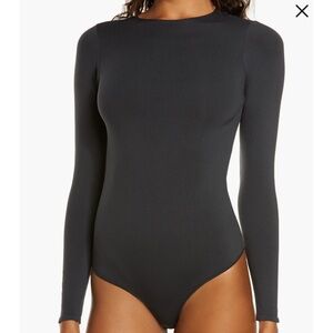 NEW Skims essential thong bodysuit long sleeve crew neck